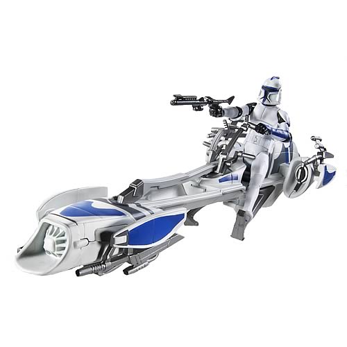 Star Wars Clone Wars Clone Trooper with Barc Speeder Vehicle